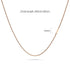 Bold Alphabet Letter Initial Charm Necklace in Rose Gold Tone